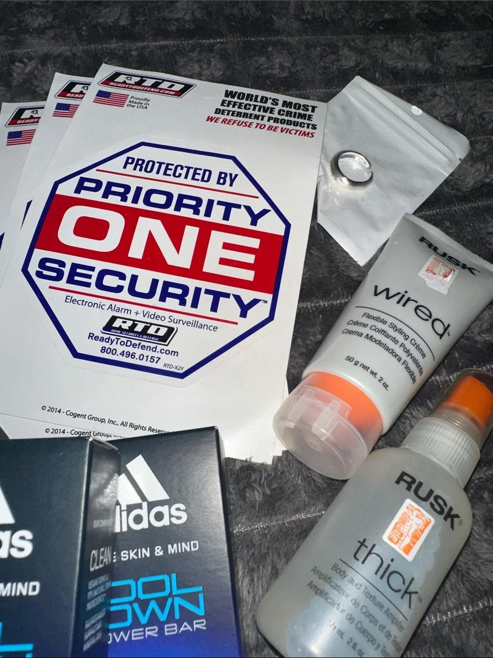adidas Deep Dive Blue Shower Bar Trio with Men’s Grooming Accessories